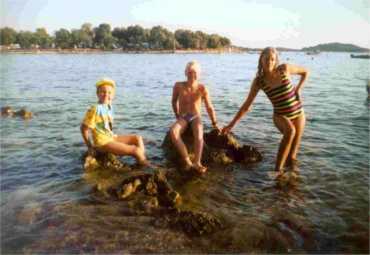 Am Strand in Kroatien